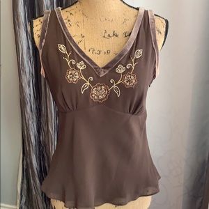 Ann Taylor Loft Blouse w/ beaded sequence